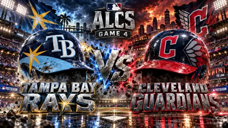 Tampa Bay Rays vs Cleveland Guardians ALCS Game 4