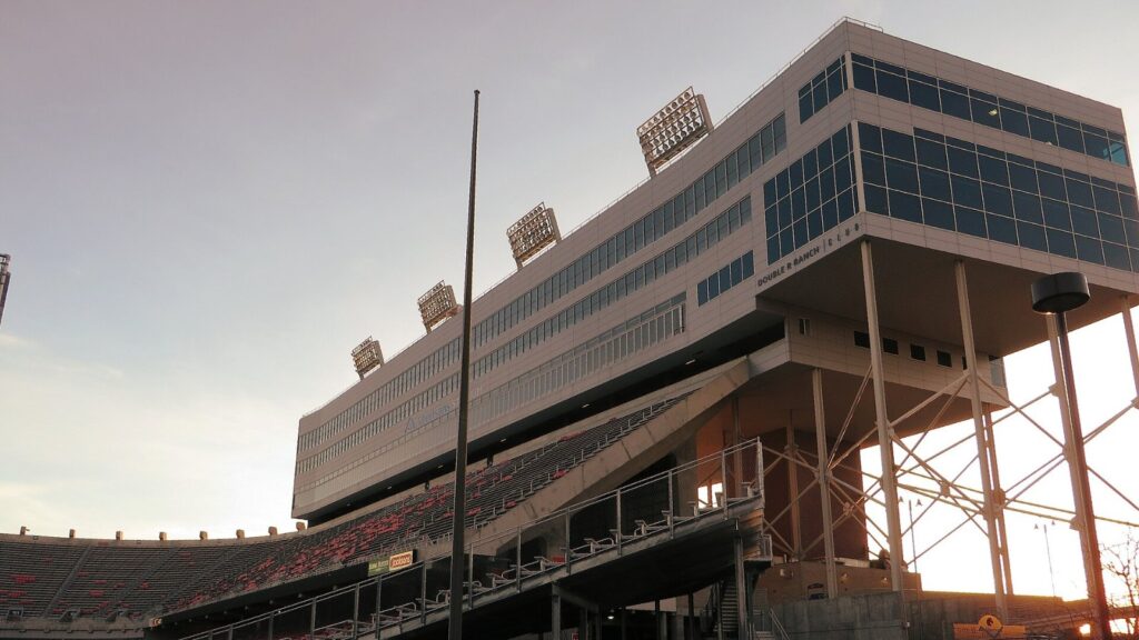 Utah State vs. Boise State: Albertsons Stadium on the Boise State University campus in Boise, Idaho